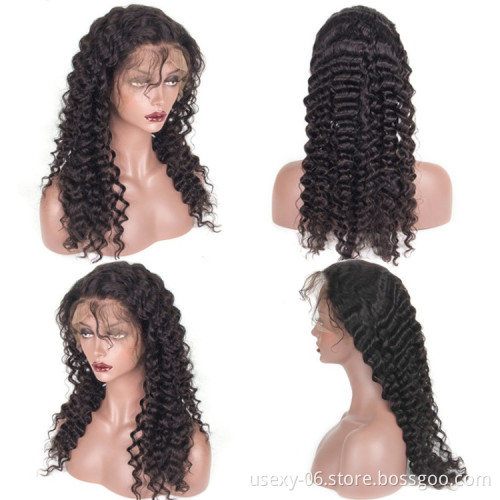 Aliexpress Wholesale Vendor Human Hair Toupee Natural Color Human Hair Full Lace Wig